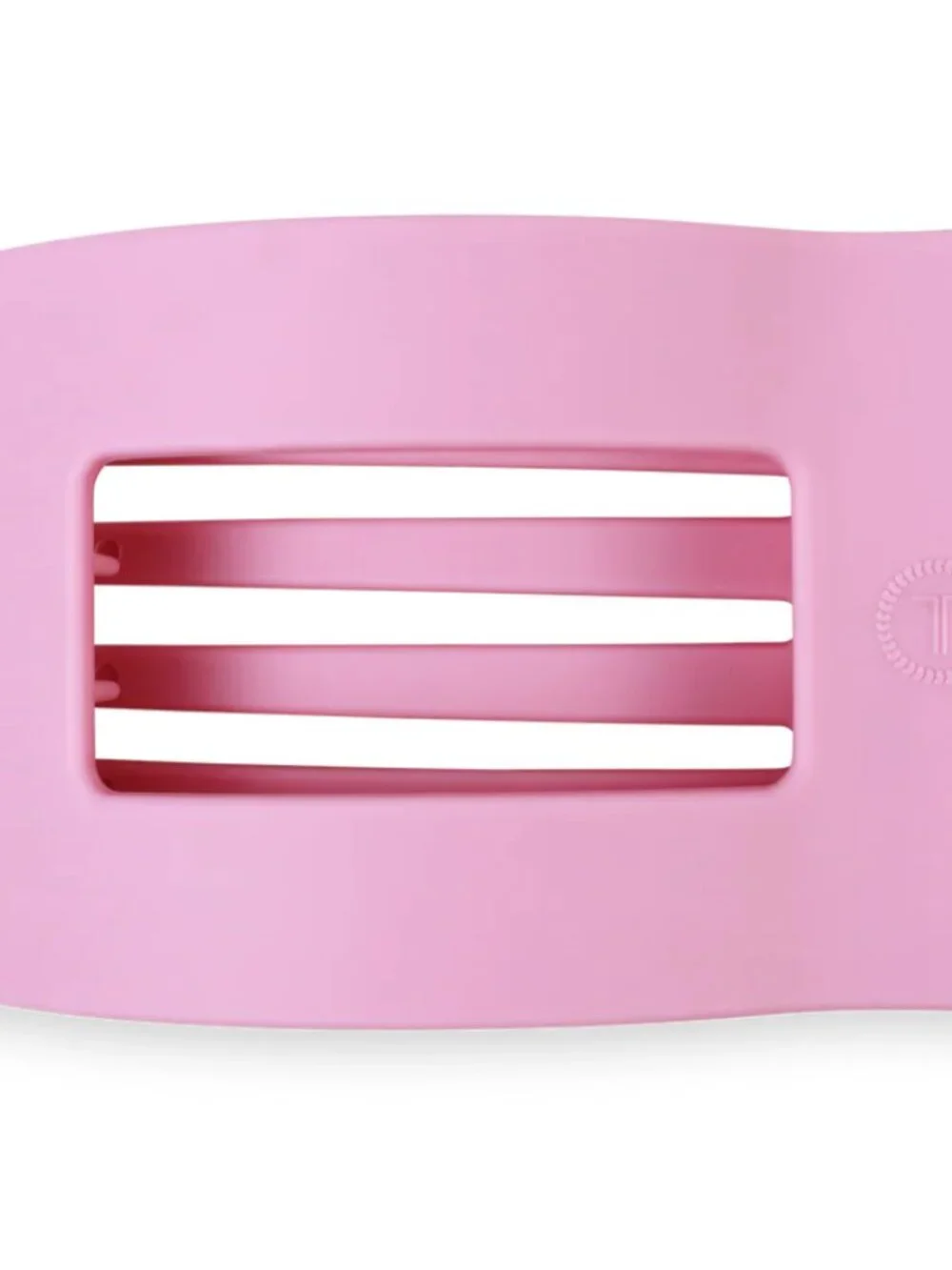 Teleties Large Flat Rectangle Clip - Merry Pinkmas